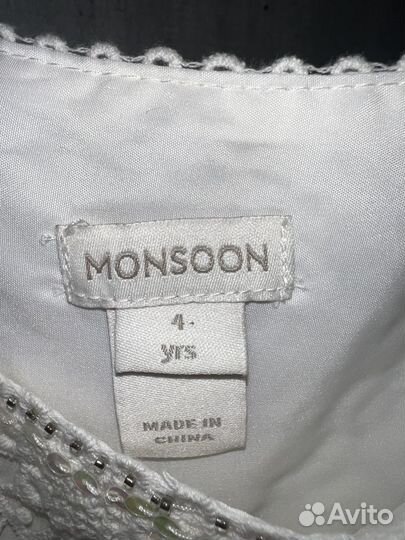 Платье monsoon для девочки