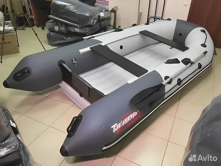 Лодка пвх Таймень LX 3400 ск Графит/светло-серый