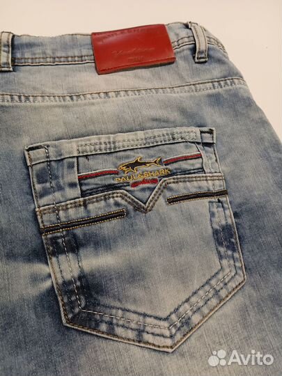 Джинсовые мужские шорты paul & shark Италия