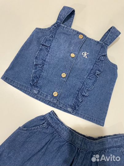 Джинсовый комплект для девочек