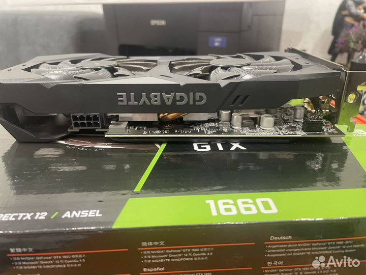 Видеокарта gigabyte gtx 1660 6gb