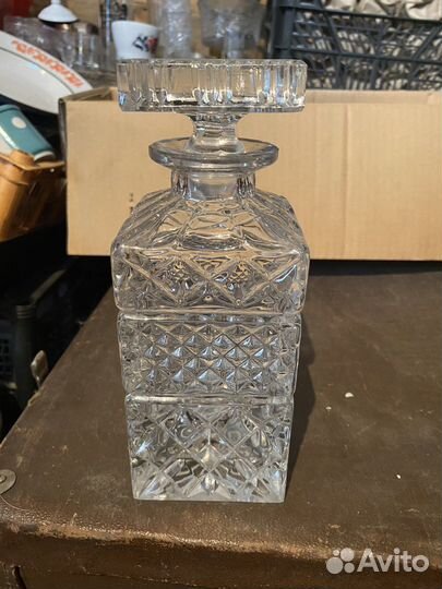 Штоф хрустальный богемия чехословакия