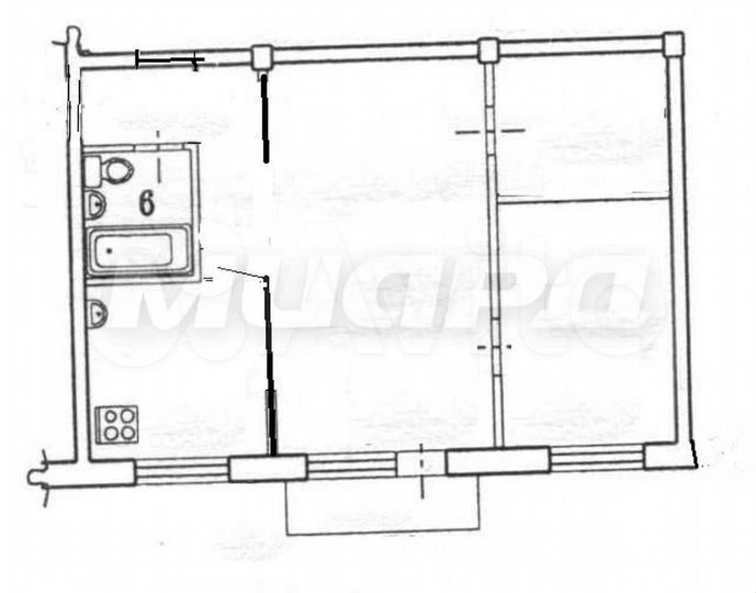 2-к. квартира, 39,9 м², 2/5 эт.