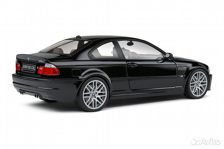 BMW E46 M3 CSL 2003 black Solido 1:18