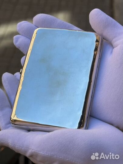 Серебряный портсигар. 84 проба. 1908-1917гг