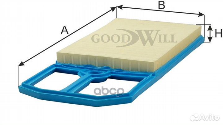 Фильтр воздушный AG711 Goodwill