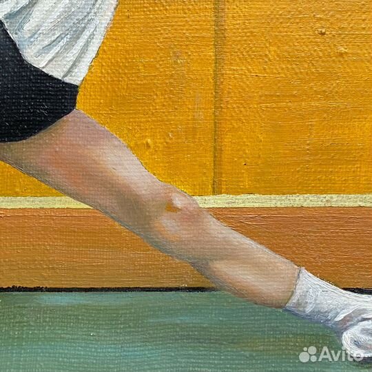 Авторская картина маслом на холсте «Разминка»