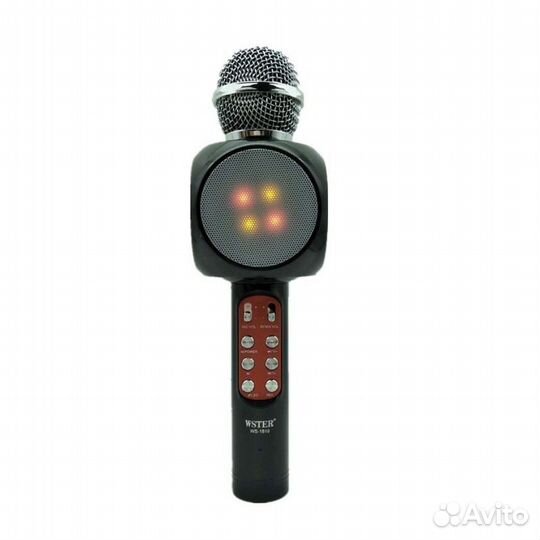 Bluetooth караоке микрофон wster WS-1816 (черный)