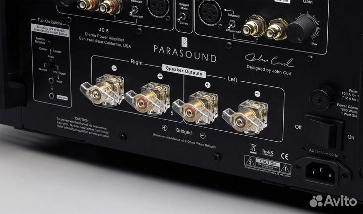 Усилитель мощности Parasound JC5 black