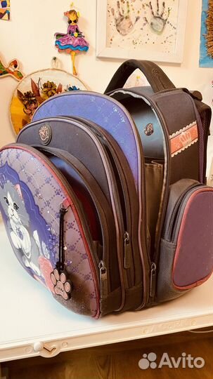 Рюкзак школьный для девочки бу
