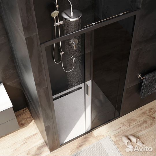 Душевая перегородка с дверью 110x195 AM.PM Gem W90