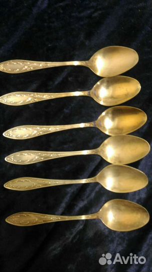 Мельхиоровые ложки СССР 6 шт