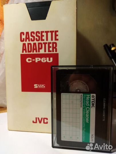 Адаптер JVC для в/к VHS-C, svhs-C и чистящая в/к