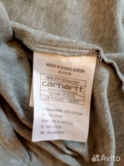 Лонгслив carhartt оригинал