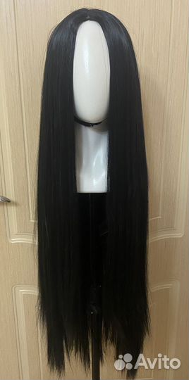 Парик черный длинный