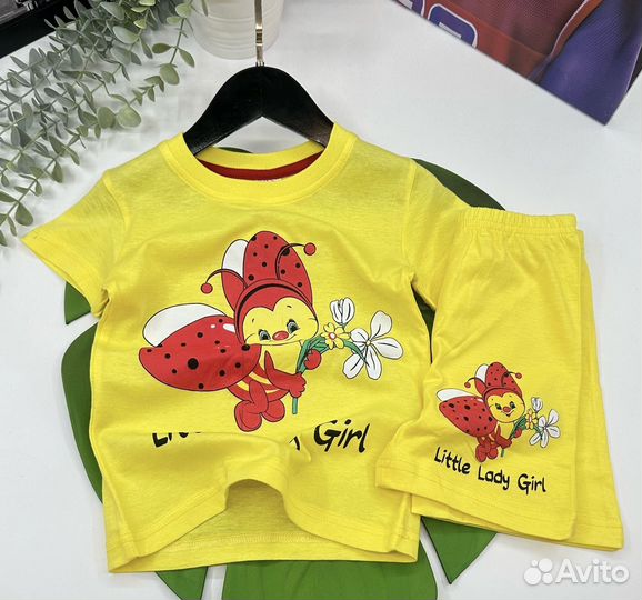 Комплект футболка и шорты на девочку