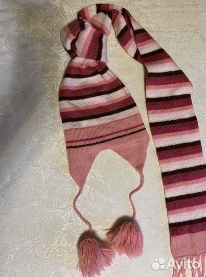 Шапка-шарф для девочки