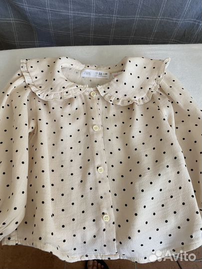 Блуза Zara на девочку 2-3года хлопок