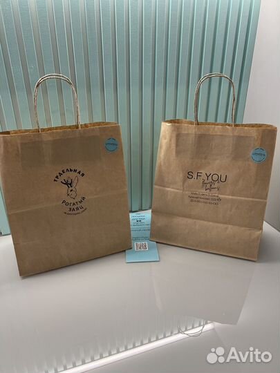 Штамп на коробки и пакеты брендирование