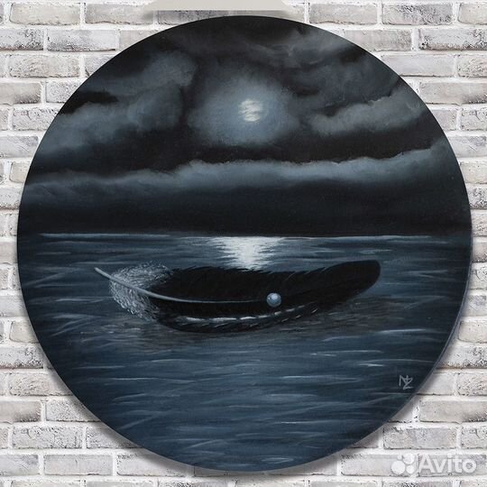 Набор картин маслом триптих «Ravens 1001»