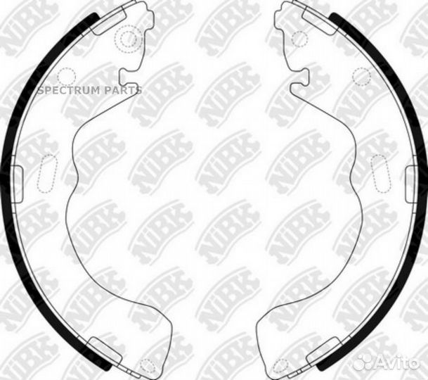 Nibk FN3382 Колодки тормозные барабанные зад