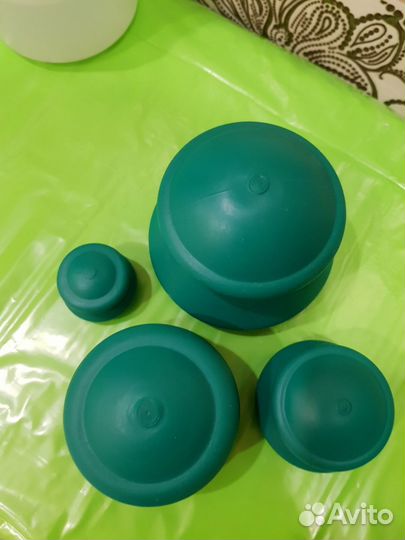 Резиновые банки для вакуумного массажа комплект