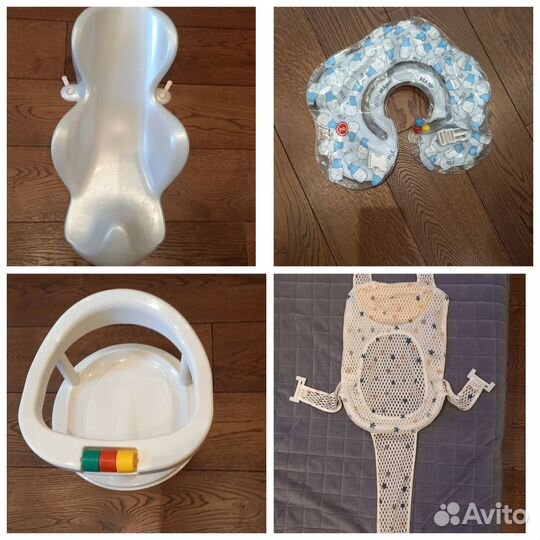 Набор аксессуаров для ванны: гамак, горка, круг