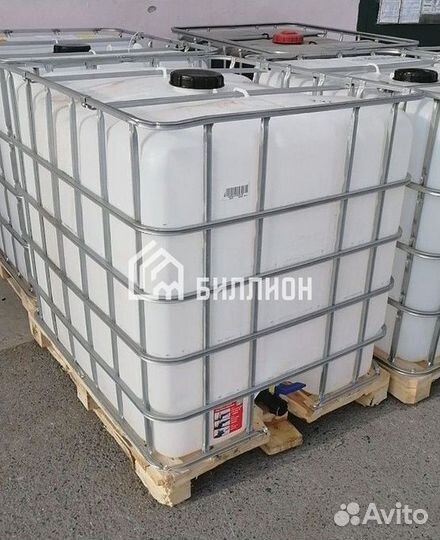 Еврокуб 1000л бу на поддоне не промытый