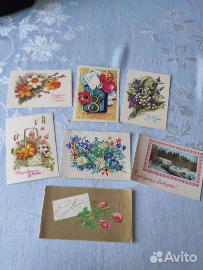 Открытки СССР 8 марта