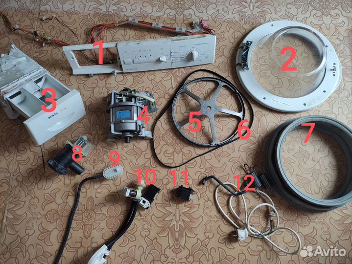 Запчасти для стиральной машины bosch WFL 2062 OE