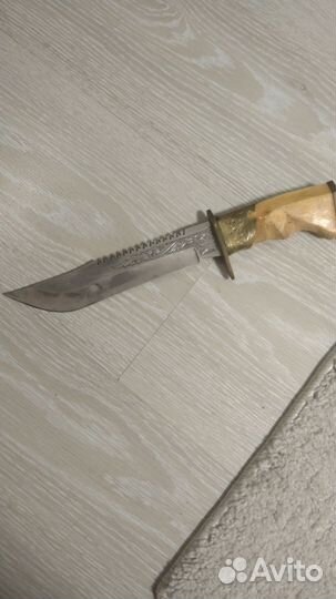 Нож охотничий ручной работы, ширина полотна 4мм