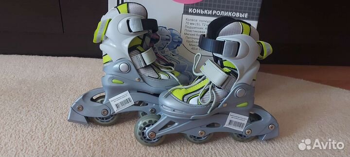 Роликовые коньки детские раздвижные