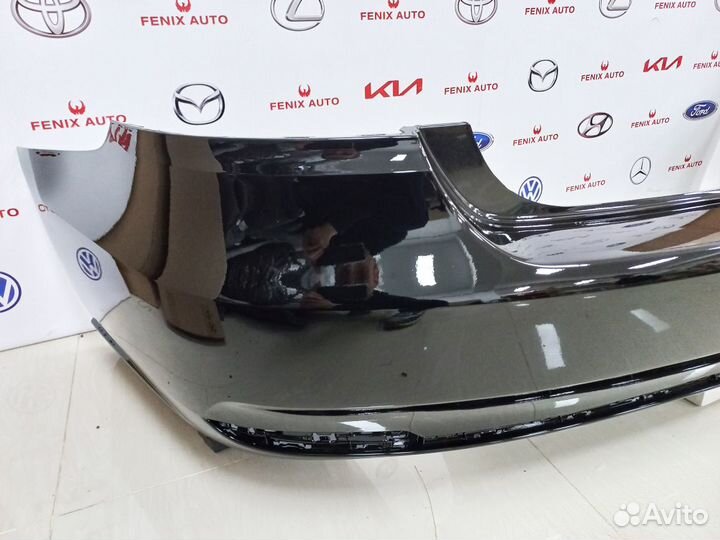 Бампер задний Фольксваген Поло 15-20 год Черный