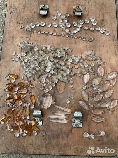 Стеклянные подвески для люстрыссср