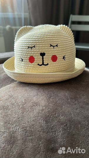 Соломенная шляпа детская