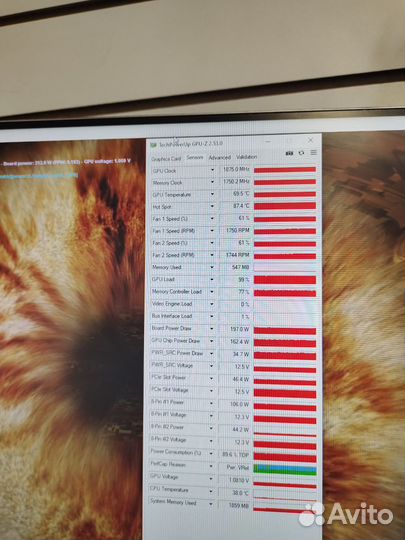 Видеокарта Palit gamerock RTX 3070 8Gb