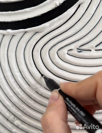 Интерьерная картина текстурной пастой