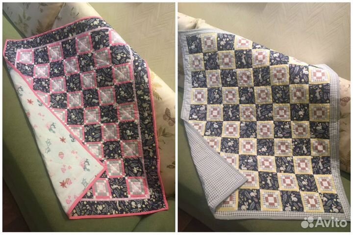 Покрывало детское в стиле пэчворк (лоскутное)