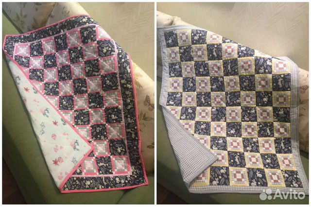 Покрывало детское в стиле пэчворк (лоскутное)