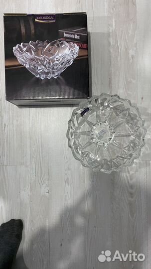 Хрустальная ваза для фруктов, салатов