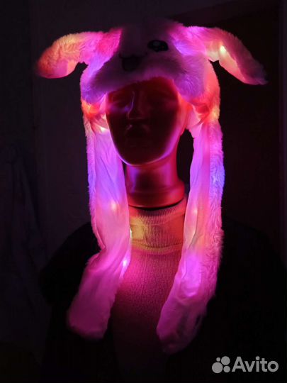 Светящаяся шапка зайки, Пикачу, киси миси