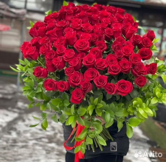 Высокие розы с беспл. доставкой