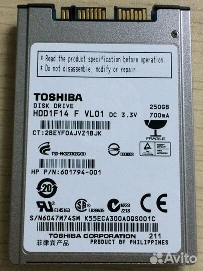 Жесткий диск HDD 1.8