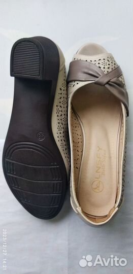Босоножки, туфли женские 37, 38 р. нат.кожа