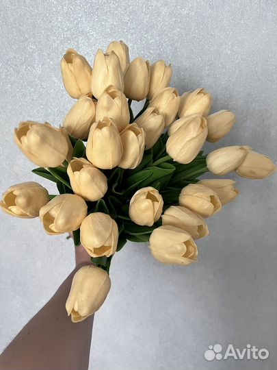 Искусственные цветы тюльпаны силиконовые
