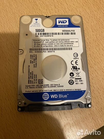 Жесткий диск wd 500