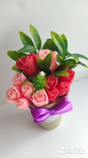 Букет цветов из мыла