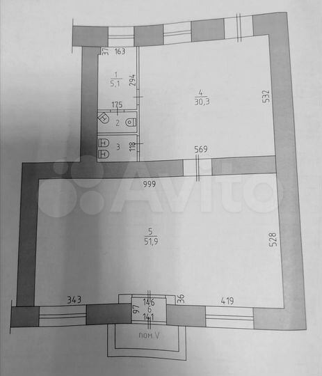 Курган, Торговые площади от 40 до 92.4 м²