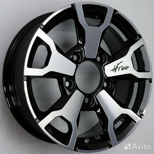 Диски литые R16 5*139.7 Ifree Тайган Black jack