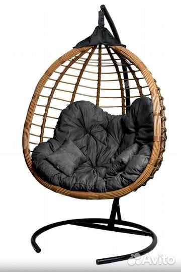 Подвесное двойное кресло-кокон 